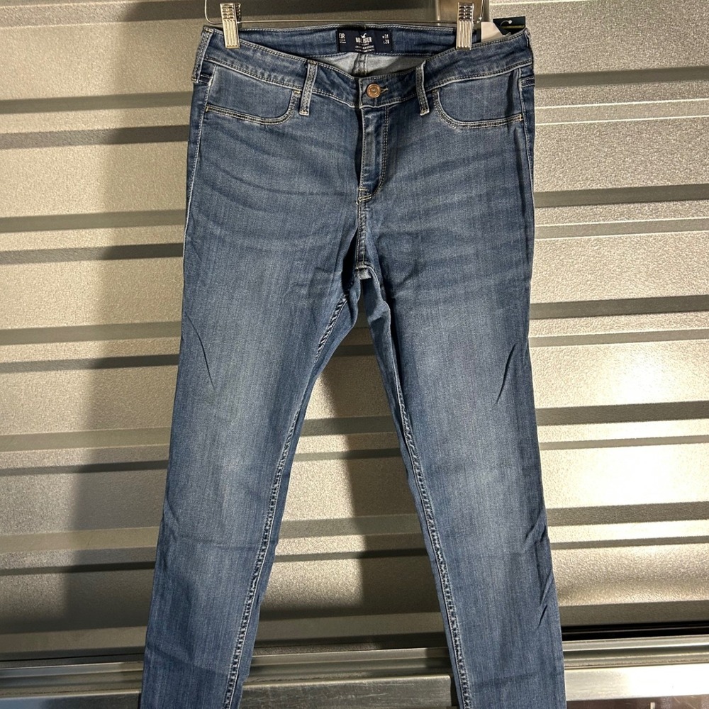 Hollister Jean Legging Womens 13R Blue Low Rise Advanced Stretch Denim Jeggings